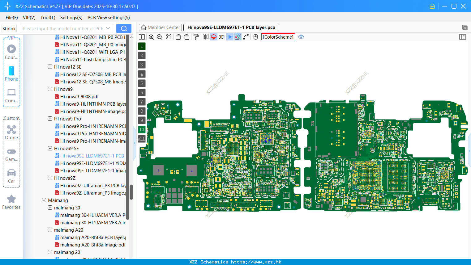 Huawei Hi Nova9SE-LLDM697E1-1 PCB Layer